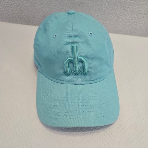Seattle Mariners Hat Womens One Size New Era 9Twenty Teal Cotton Cap Adjustable - Picture 1 of 9